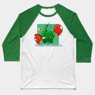 Bellpepper Bros: Don't Mess with My Bro Baseball T-Shirt